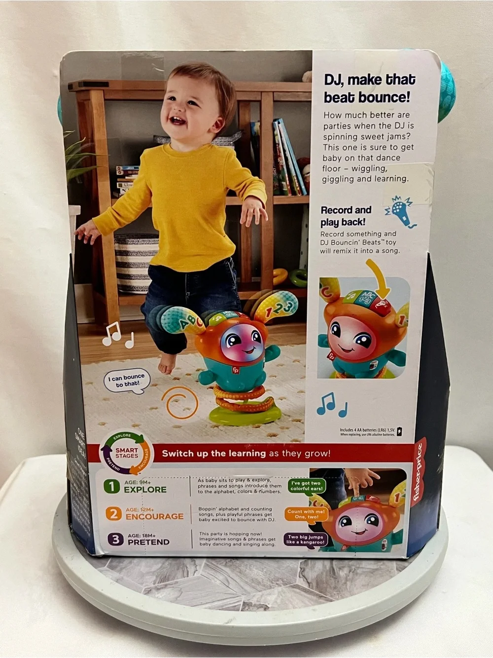Fisher-Price DJ Bouncin’ Beats Smart Stages Learning Toy 9-36 Months